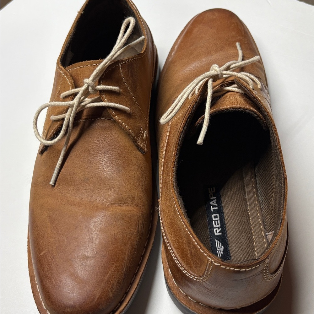 Red Tape Brown Leather Shoes